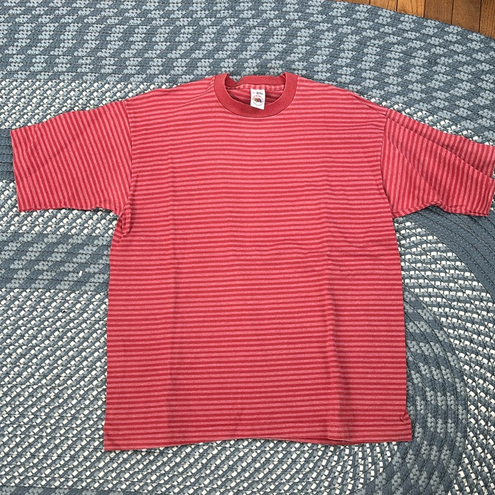 Fruit of the Loom Red Striped Shirt